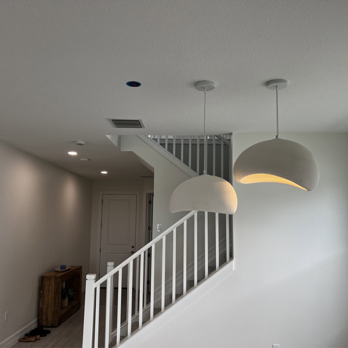 Brayden Studio® Rosenstein 1 - Light Rattan Pendant & Reviews